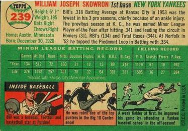 2001 Topps Archives Reserve Certified Autograph #239 Bill Skowron