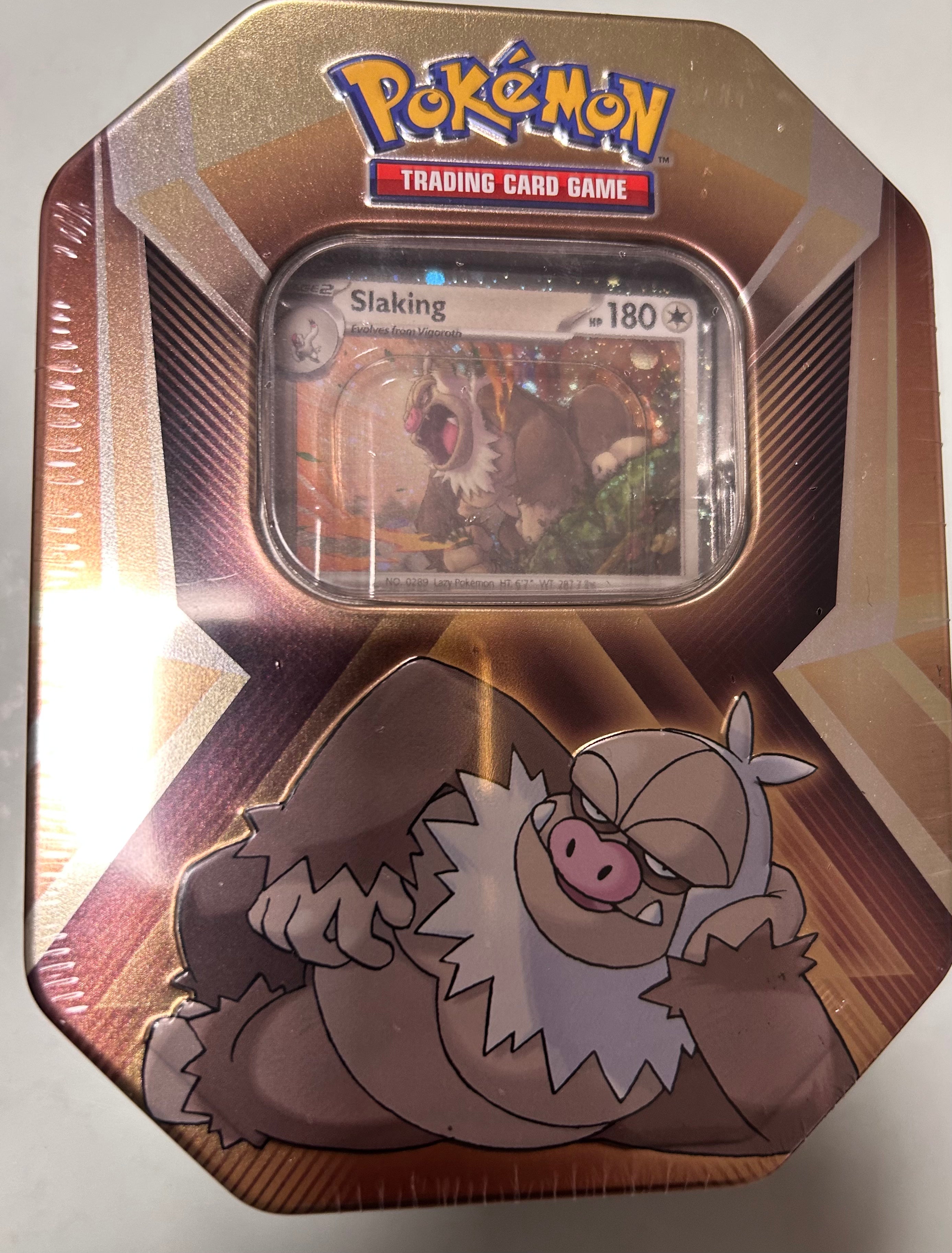 Pokemon Slaking Triple Whammy Tin