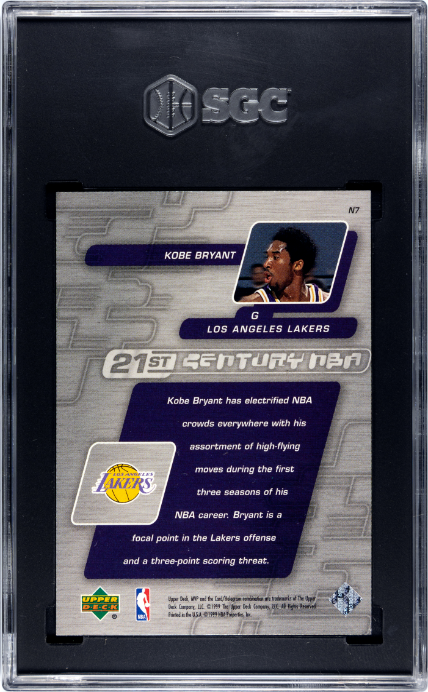 1999-00 Upper Deck MVP #N7 Kobe Bryant 21st Century Nba SGC 9