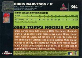 2007 Topps Chrome #344 Chris Narveson