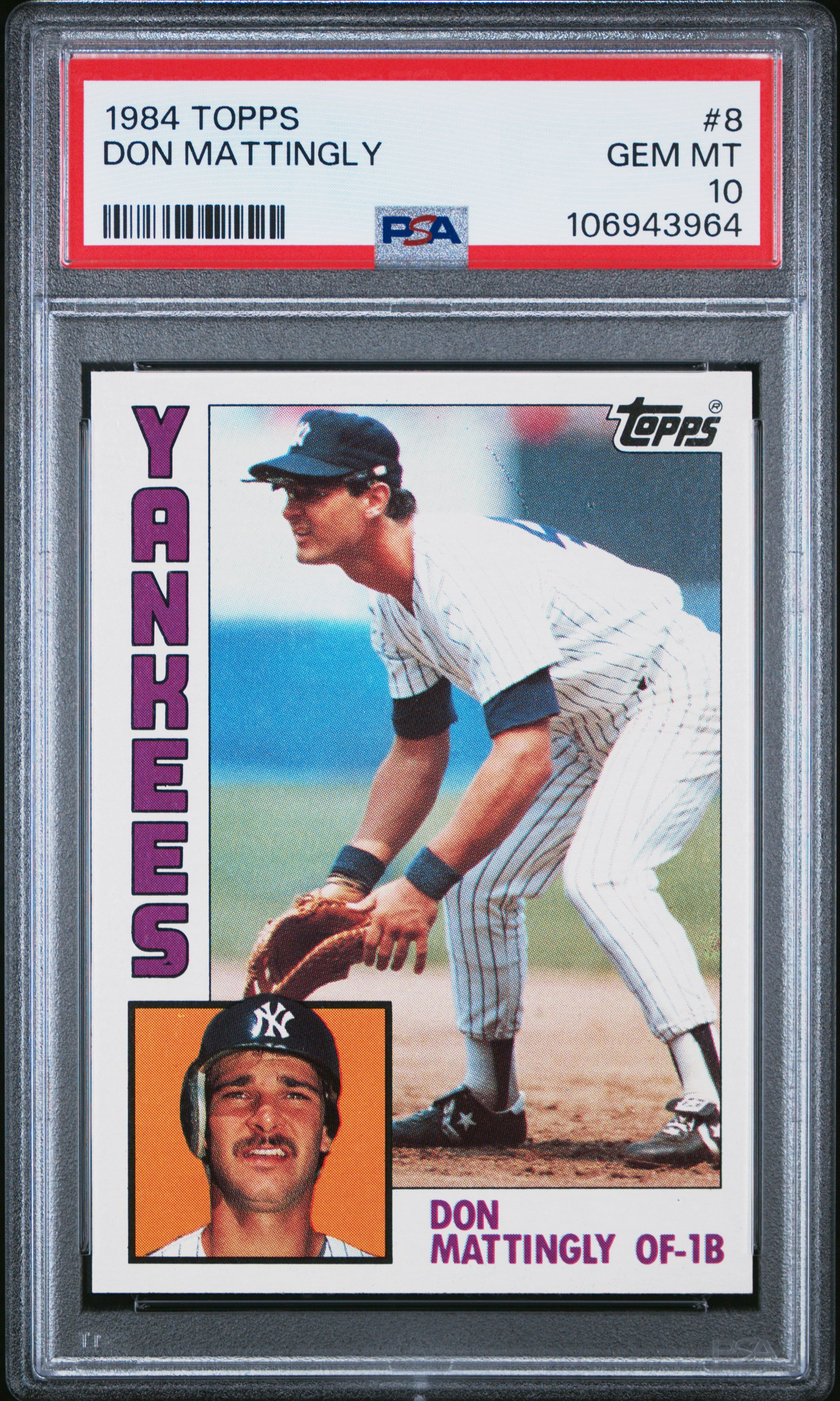 1984 Topps #8 Don Mattingly PSA 10