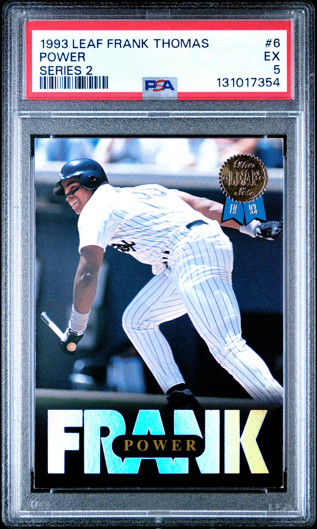 1993 Leaf Frank Thomas #6 Power Series 2 PSA 5