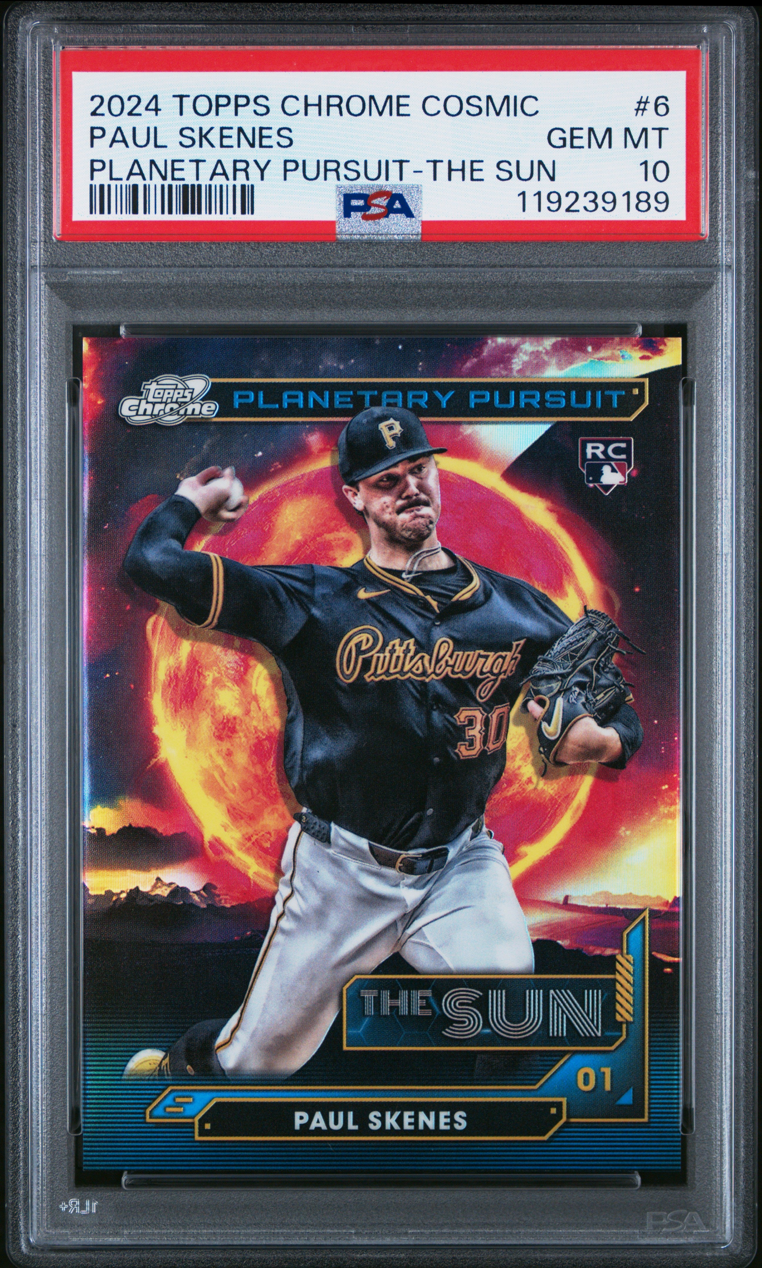2024 Topps Cosmic Chrome Planetary Pursuit #6 Paul Scenes  The Sun PSA 10