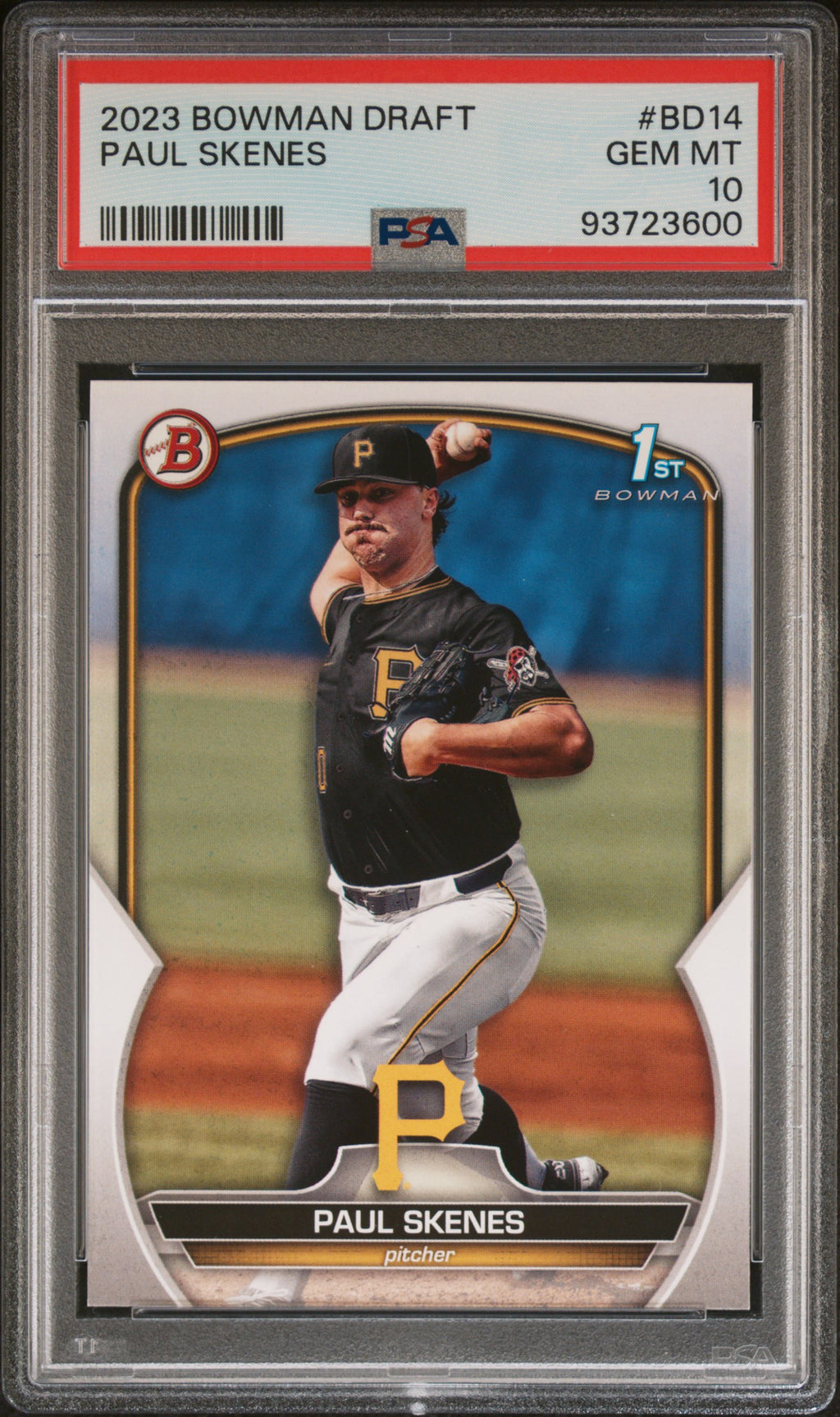 2023 Bowman Draft #BD14 Paul Skenes PSA 10