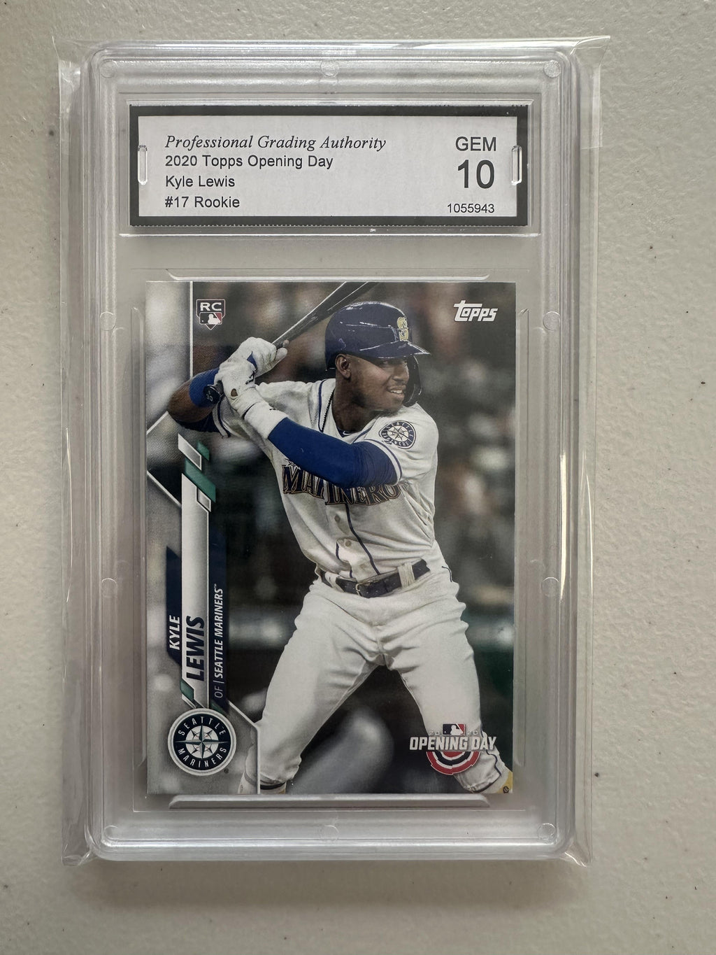 2020 Topps Chrome #186 Kyle Lewis Pink Refractor