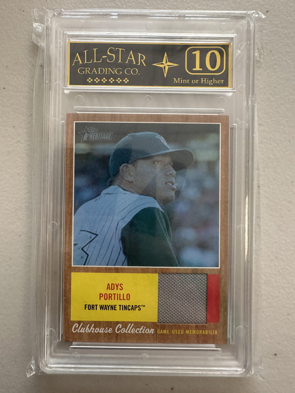 2011 Topps Heritage #CCR-AP Adys Portillo Relics Blue Tint #/199