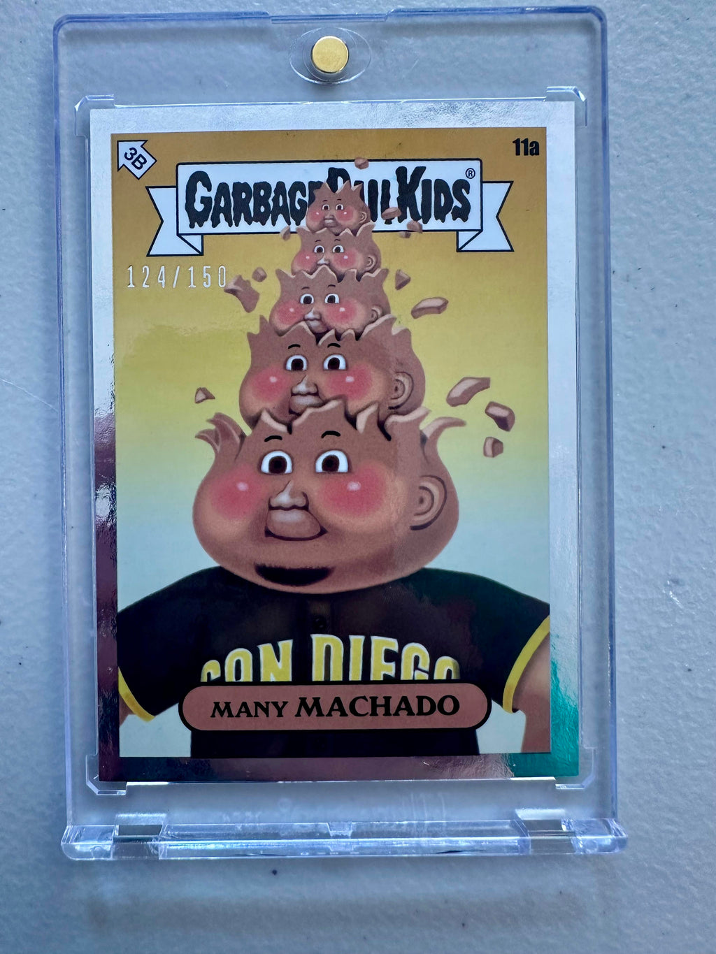 2022 Topps Garbage Pail Kids x MLB Series 1 #11a Many Machado Silver Foil #/150