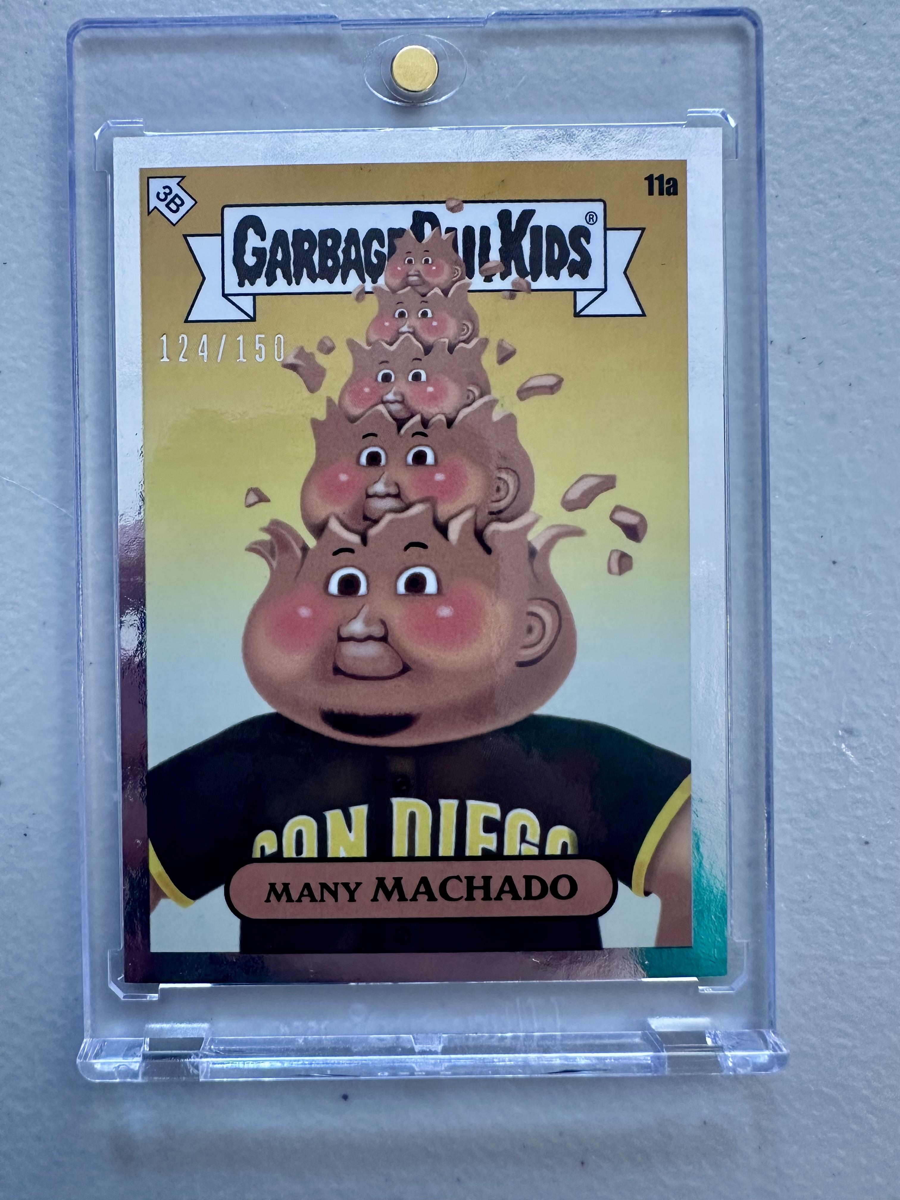 2022 Topps Garbage Pail Kids x MLB Series 1 #11a Many Machado Silver Foil #/150