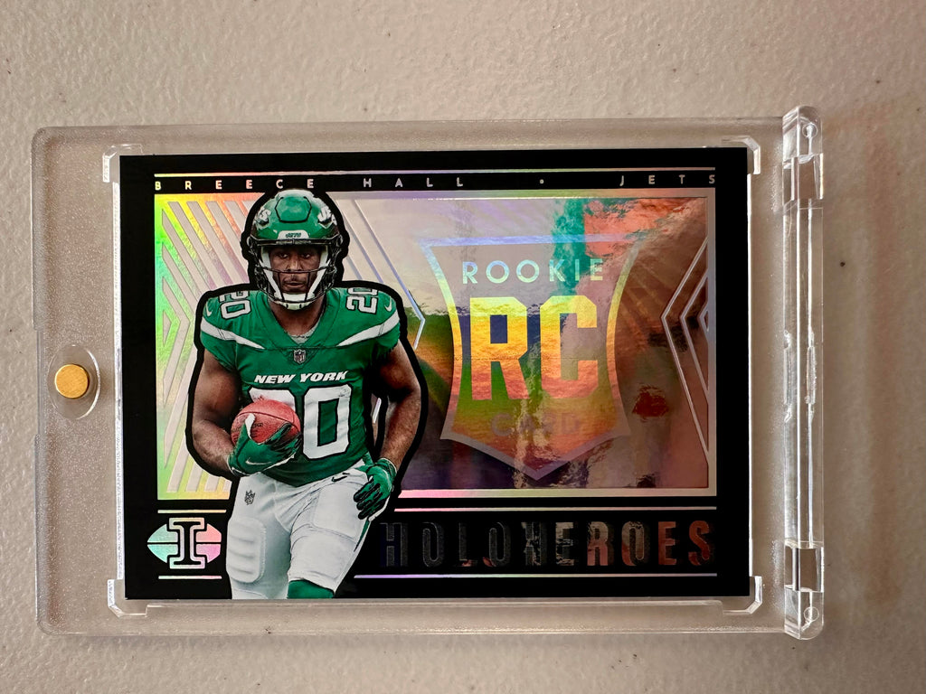 2022 Panini Illusions #HHR-23 Breece Hall HoloHeroes Rookie