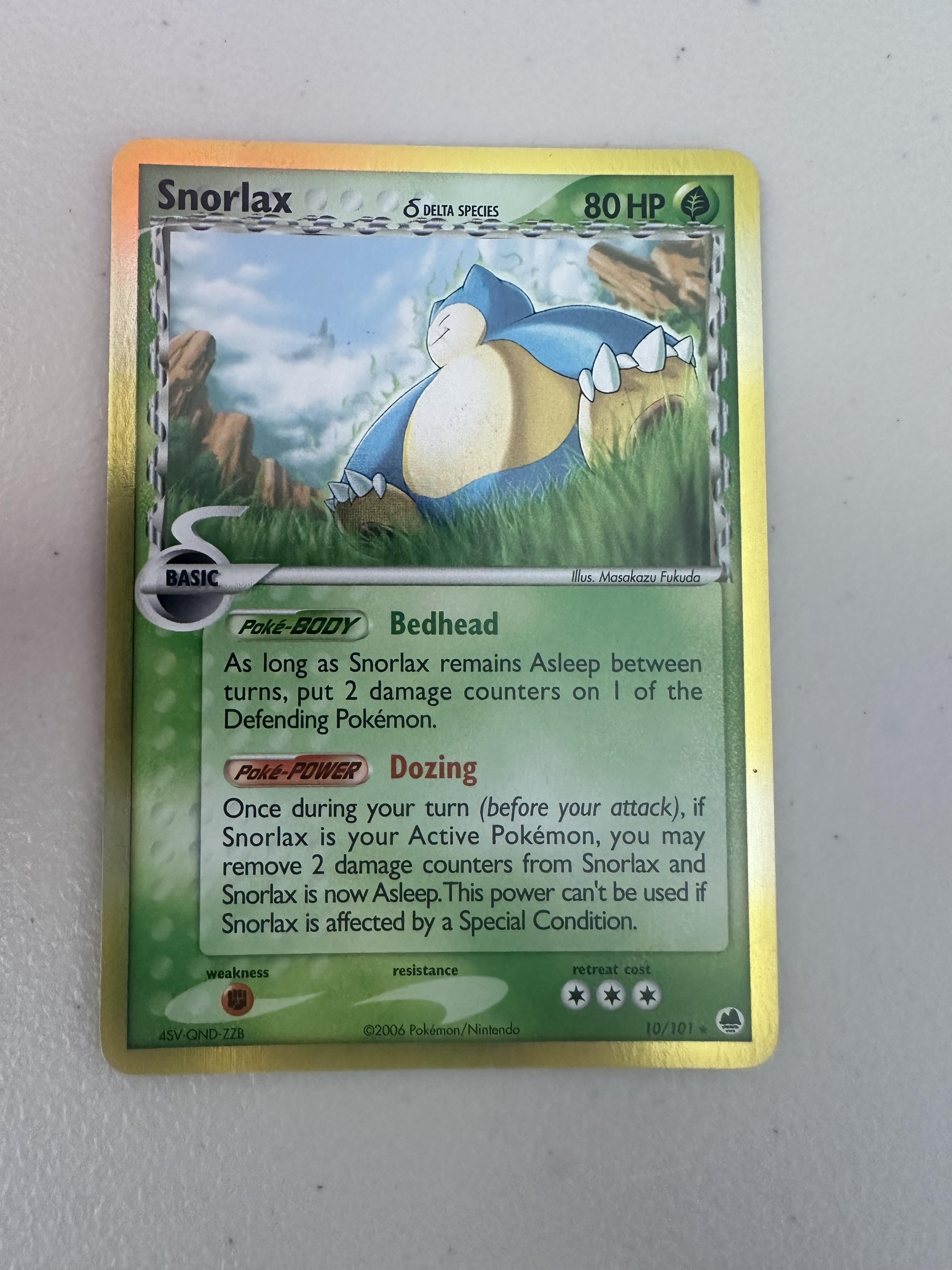 Dragon Frontiers #10/101 Snorlax (Delta Species)