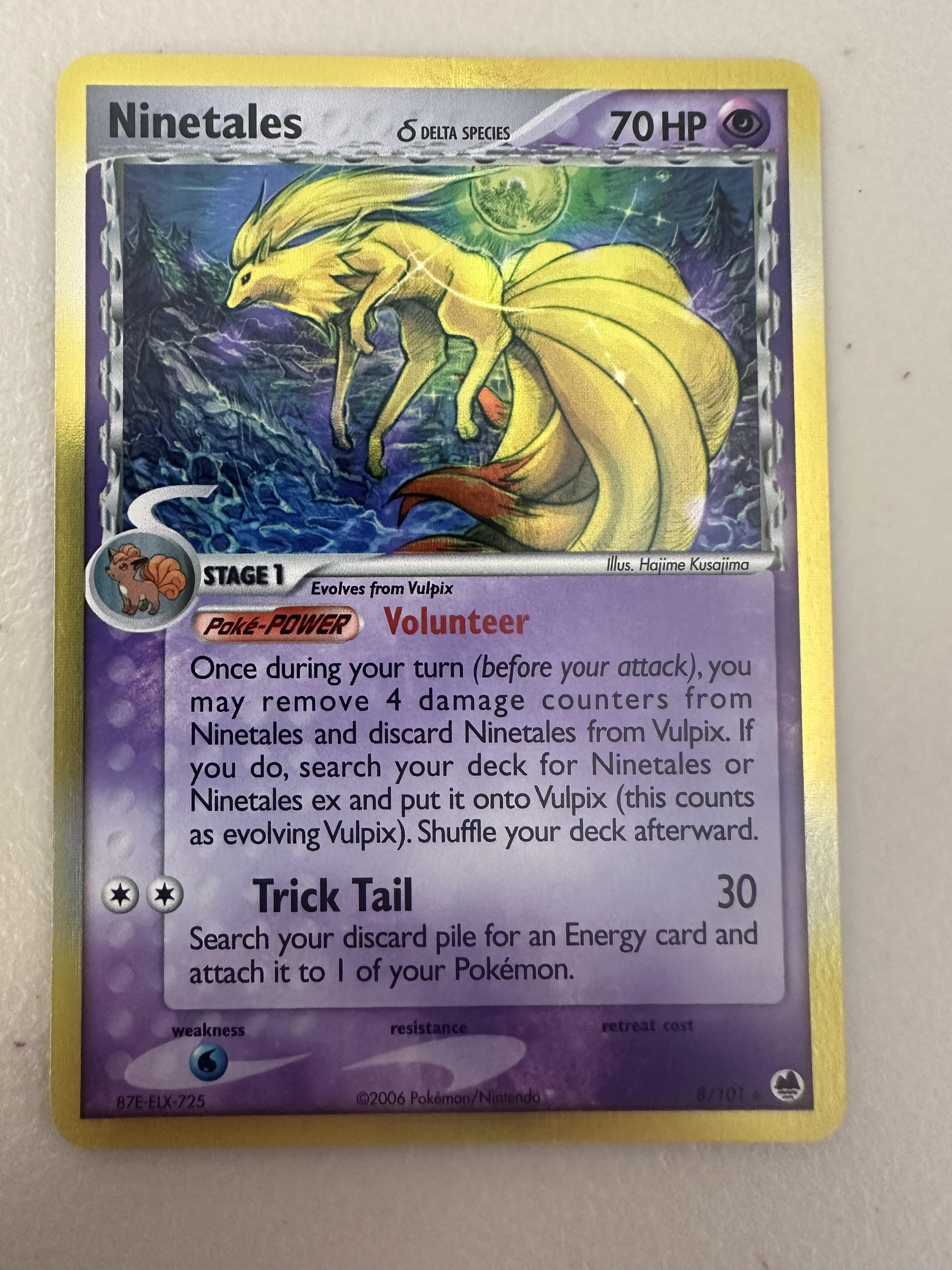 Dragon Frontiers #8/101 Ninetales (Delta Species)