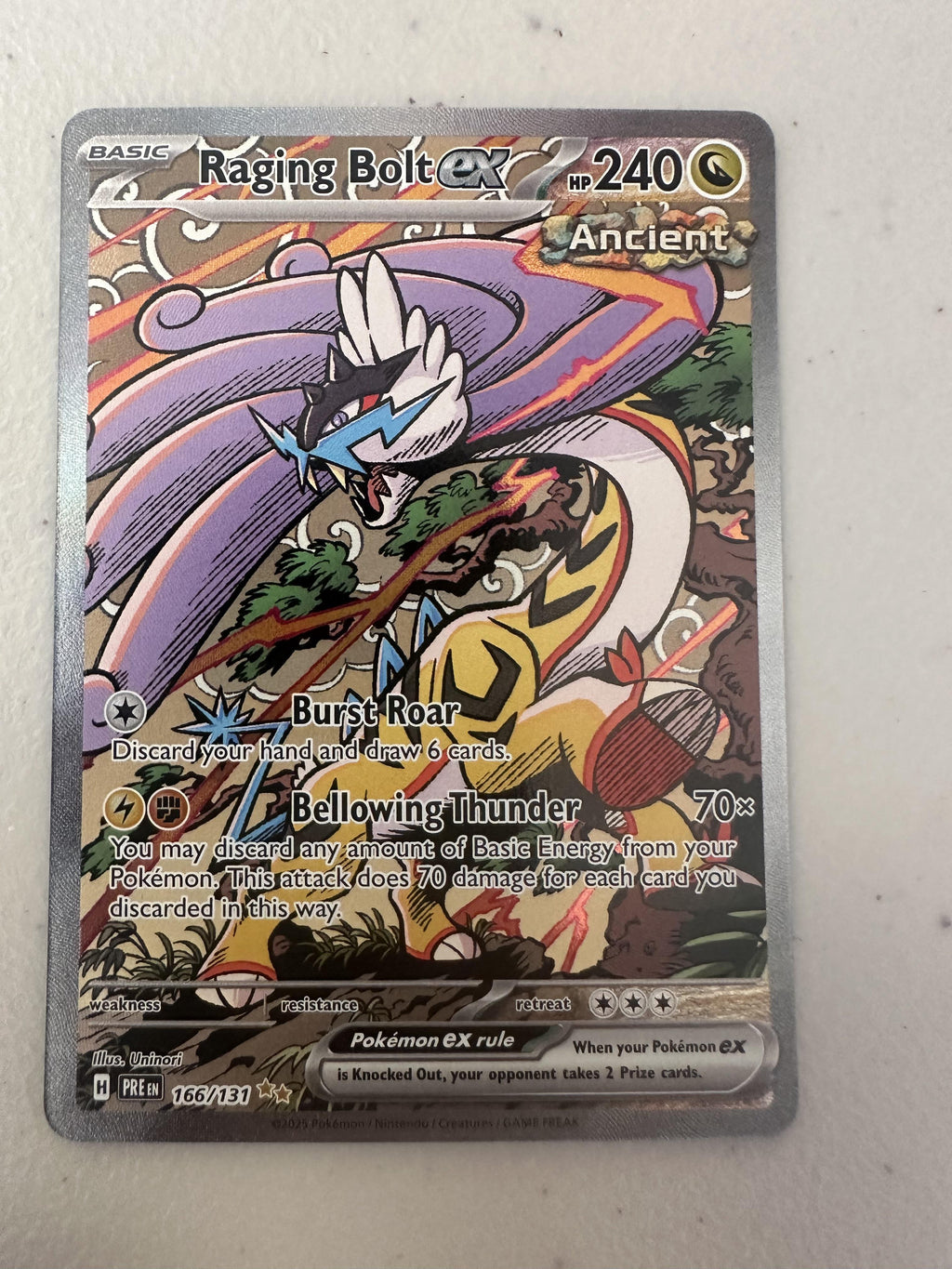 SV8a: Terastal Fest ex #222/187 Raging Bolt ex