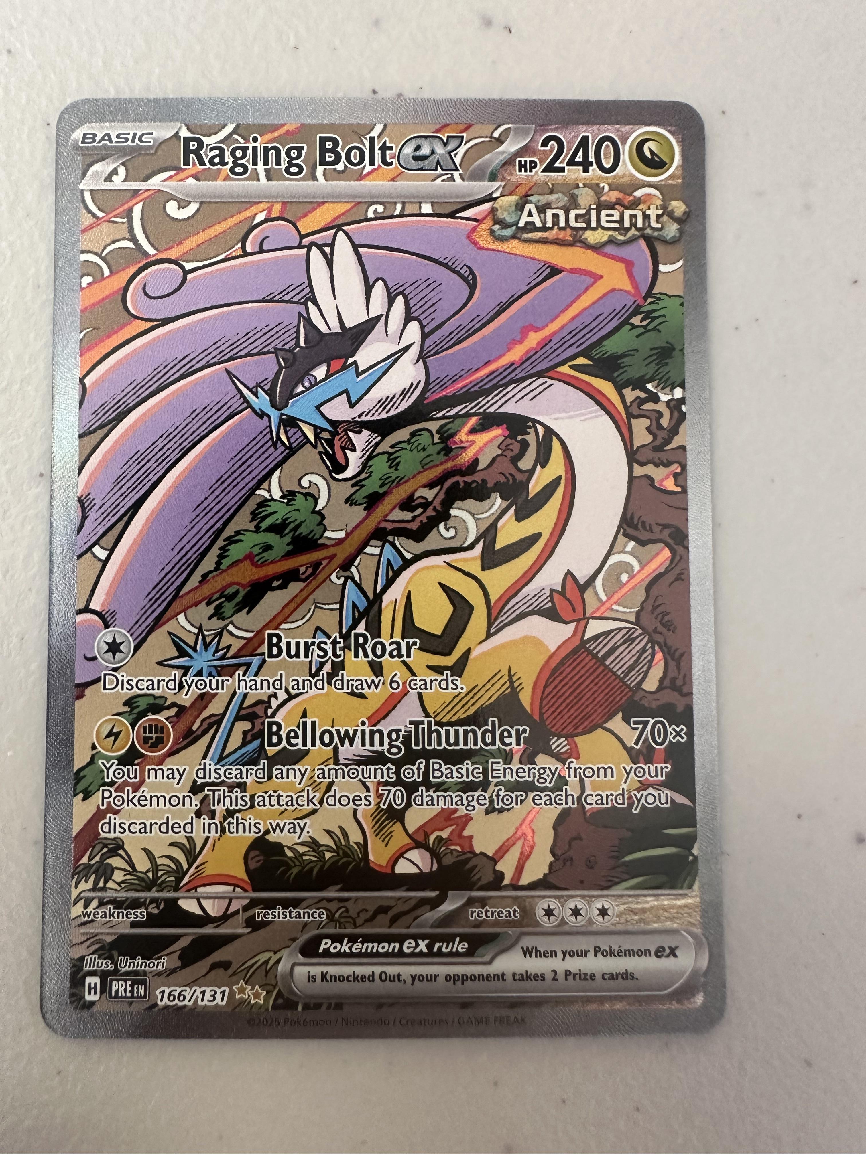 SV8a: Terastal Fest ex #222/187 Raging Bolt ex