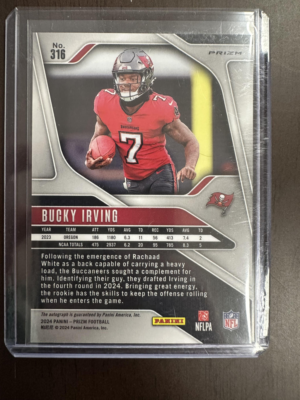 2024 Panini Prizm #316 Bucky Irving Green Wave