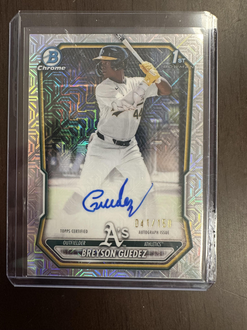 Boman Chrome Breyson Guedez Topps Certified Autograph #/150