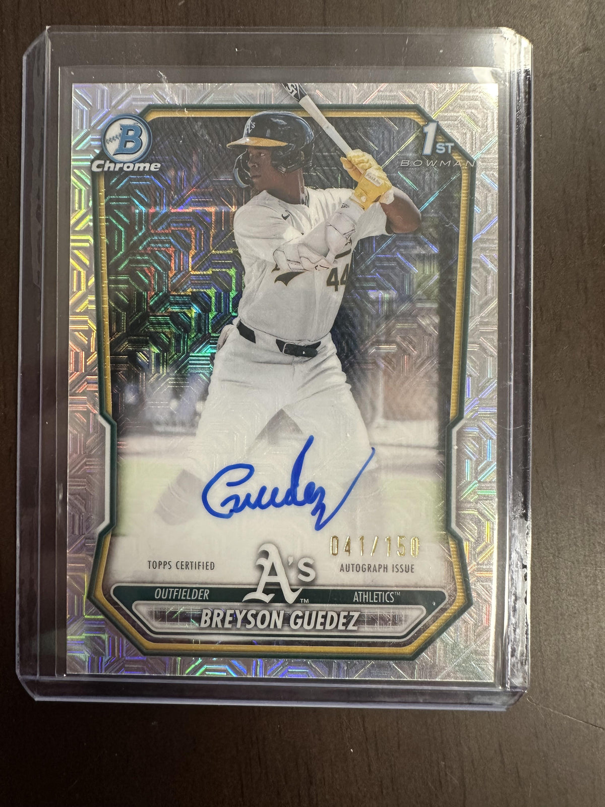 Boman Chrome Breyson Guedez Topps Certified Autograph #/150