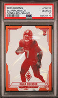 2023 Panini Phoenix Contours #CON18 Bijan Robinson Contours-Orange PSA 10