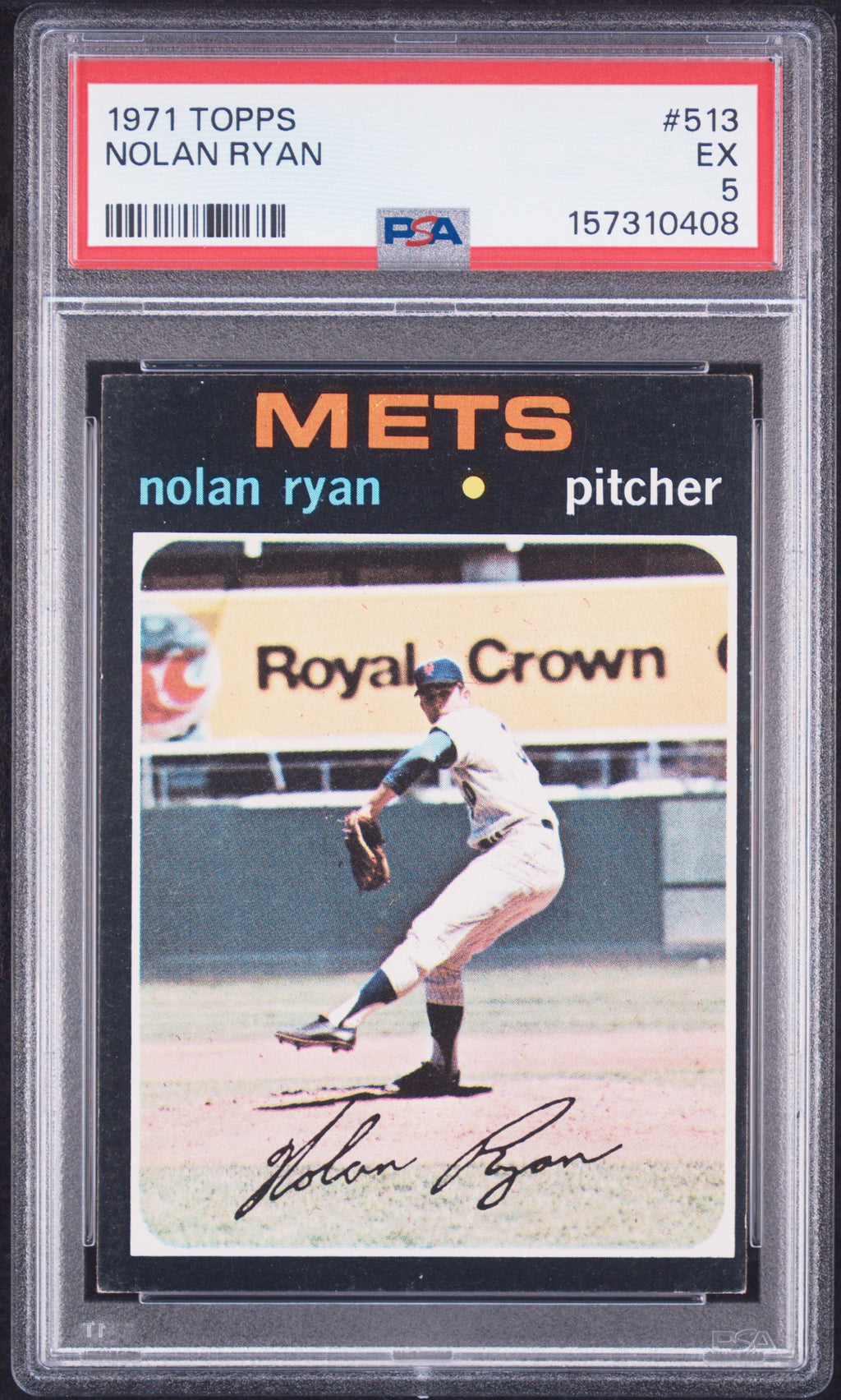 1971 Topps #513 Nolan Ryan PSA 5