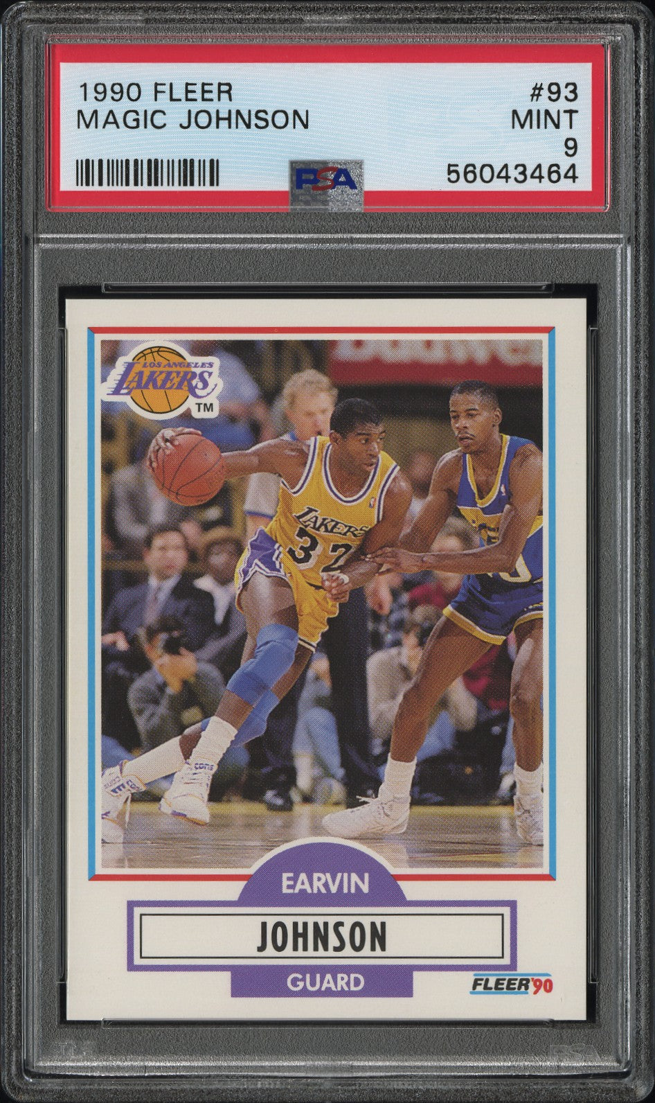 1990 Fleer #93 Magic Johnson PSA 9
