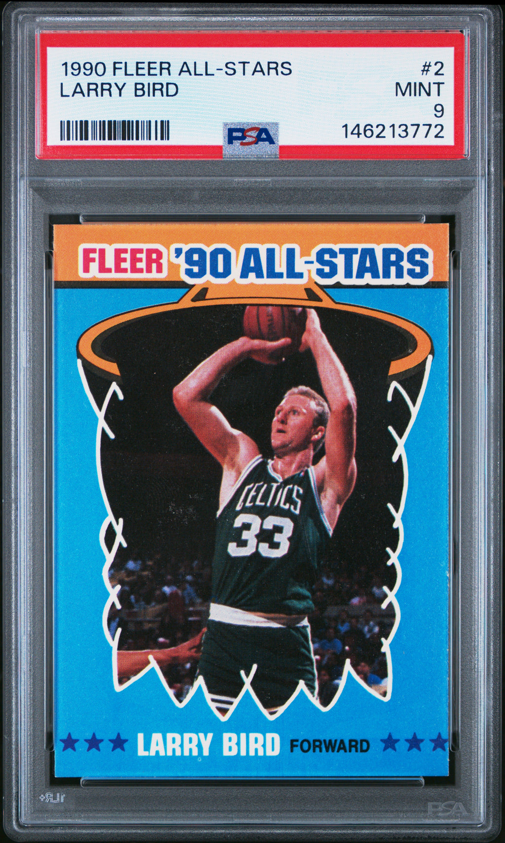 1990 Fleer All-Stars #2 Larry Bird PSA 9