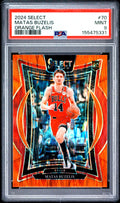2024 Panini Select #70 Matas Buzelis Orange Flash PSA 9