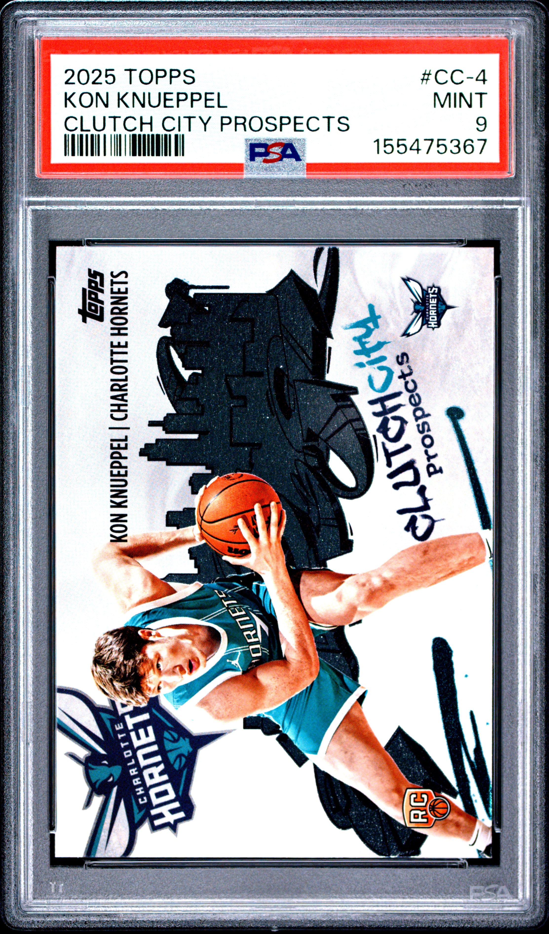 2025 Topps Clutch City Prospects #CC-4 Kon Knueppel PSA 9