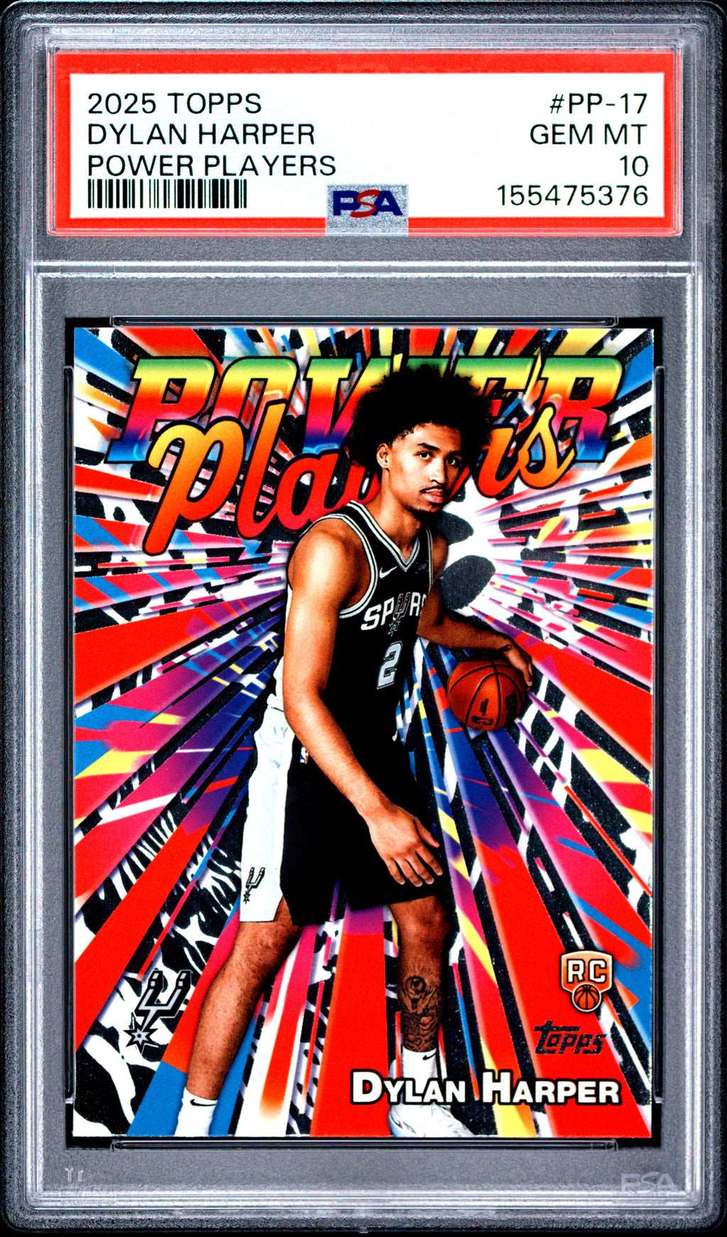 2025 Topps Power Players #PP-17 Dylan Harper PSA 10