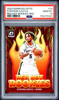 2024 Optic Red Hot Rookies #13 Stephon Castle Red Hot Rookies-Red PSA 10 /99
