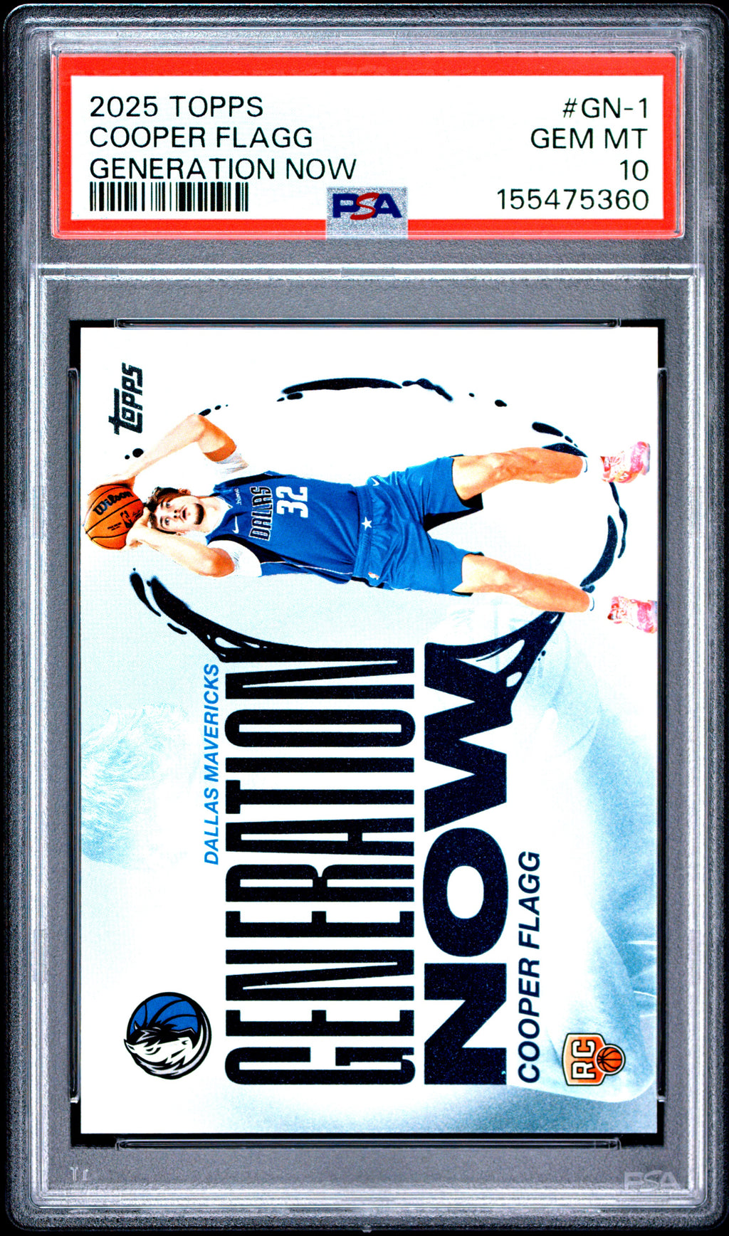 2025 Topps Generation Now #GN-1 Cooper Flagg PSA 10