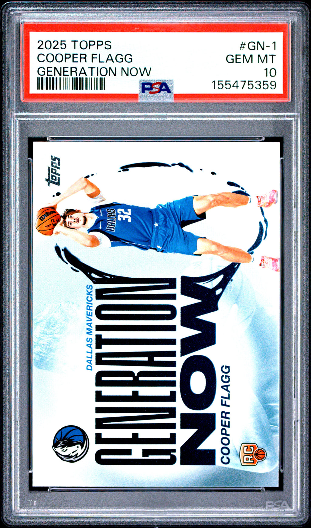 2025 Topps Generation Now #GN-1 Cooper Flagg PSA 10