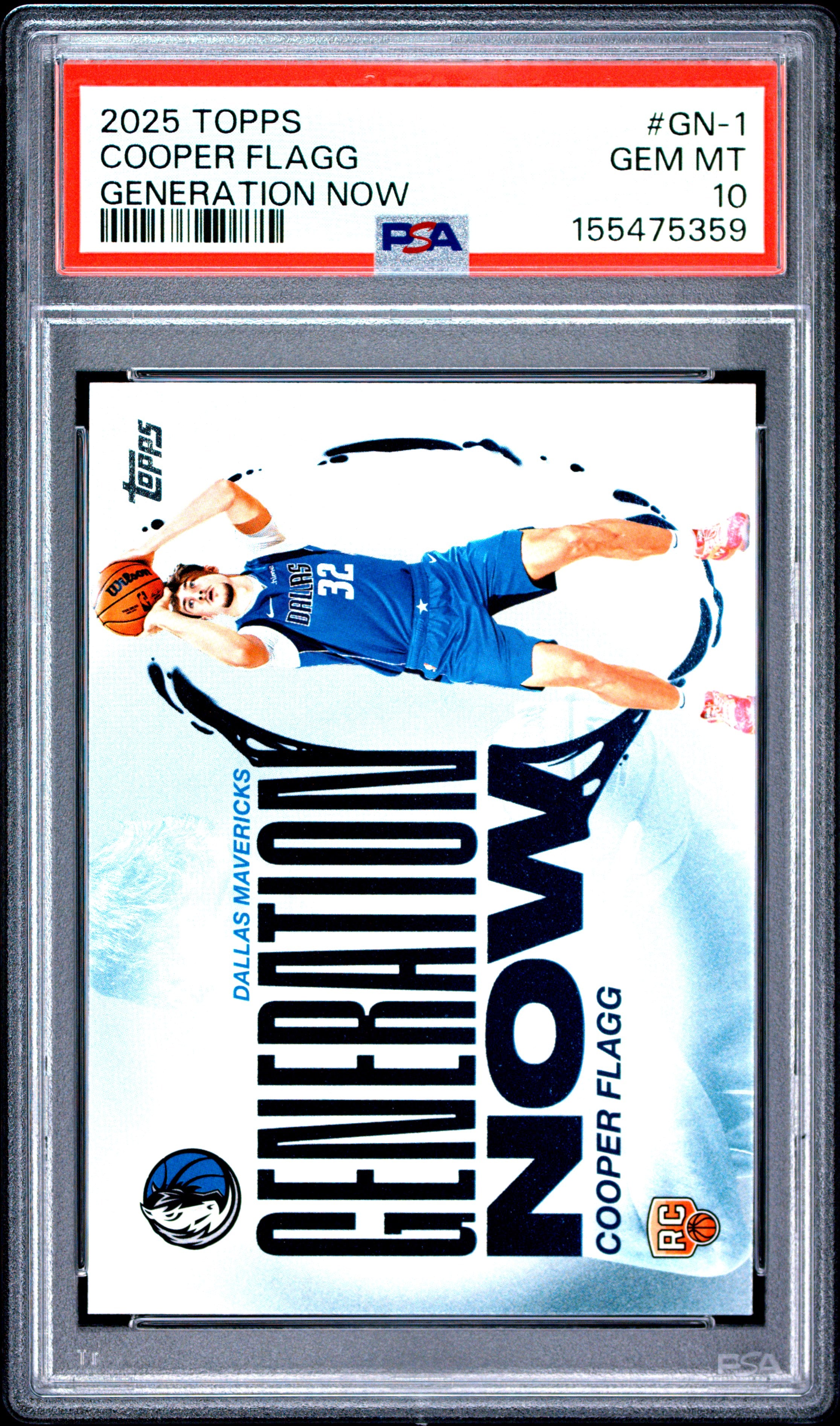 2025 Topps Generation Now #GN-1 Cooper Flagg PSA 10
