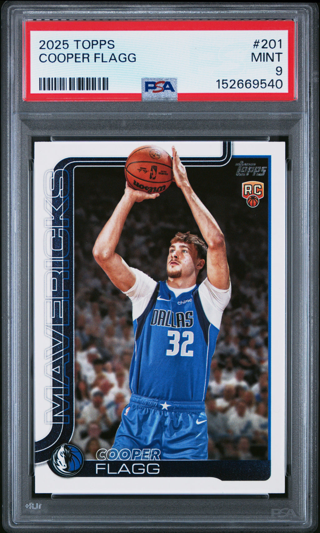2025 Topps #201 Cooper Flagg PSA 9