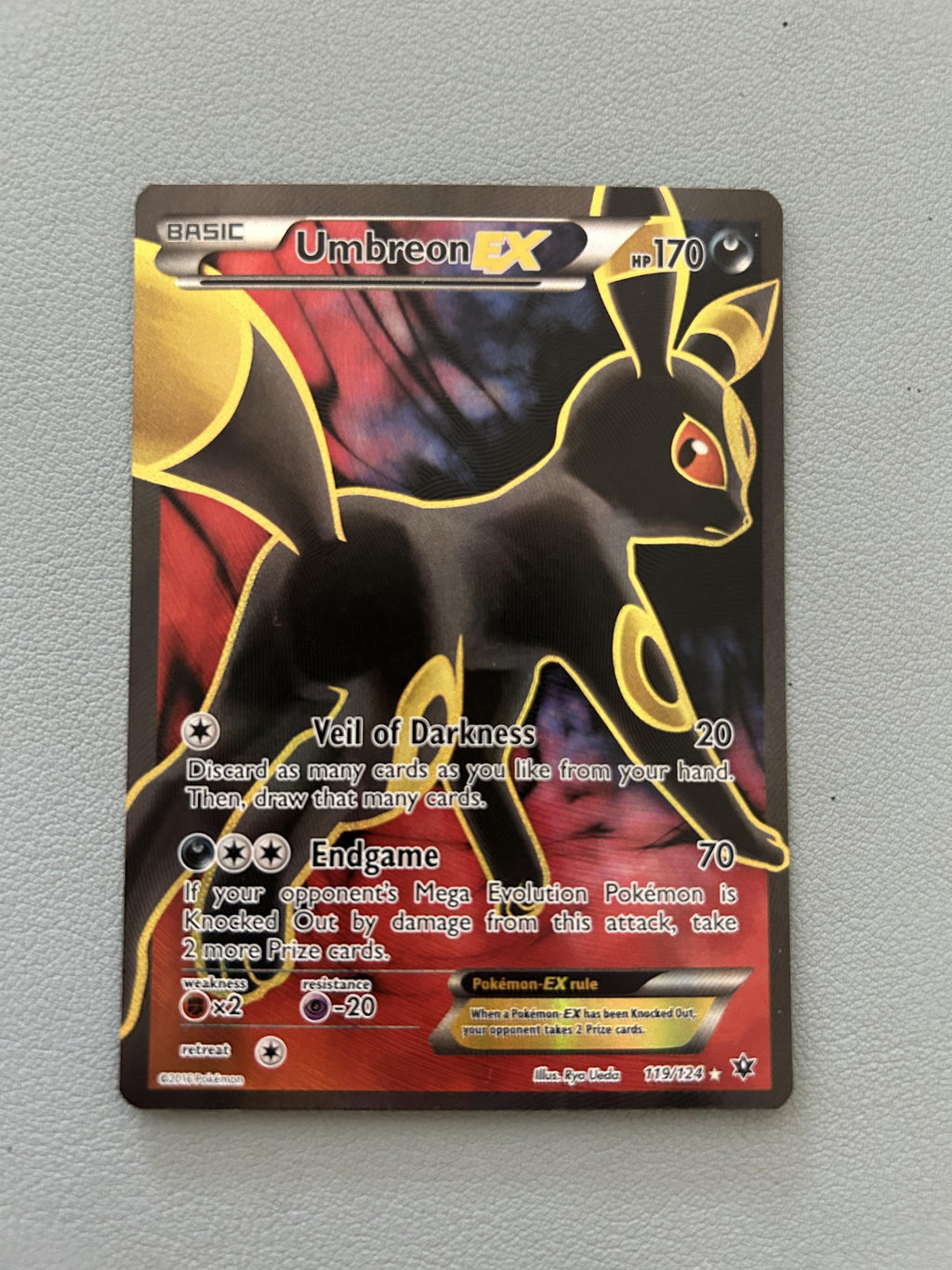 XY - Fates Collide #119/124 Umbreon EX (Full Art)