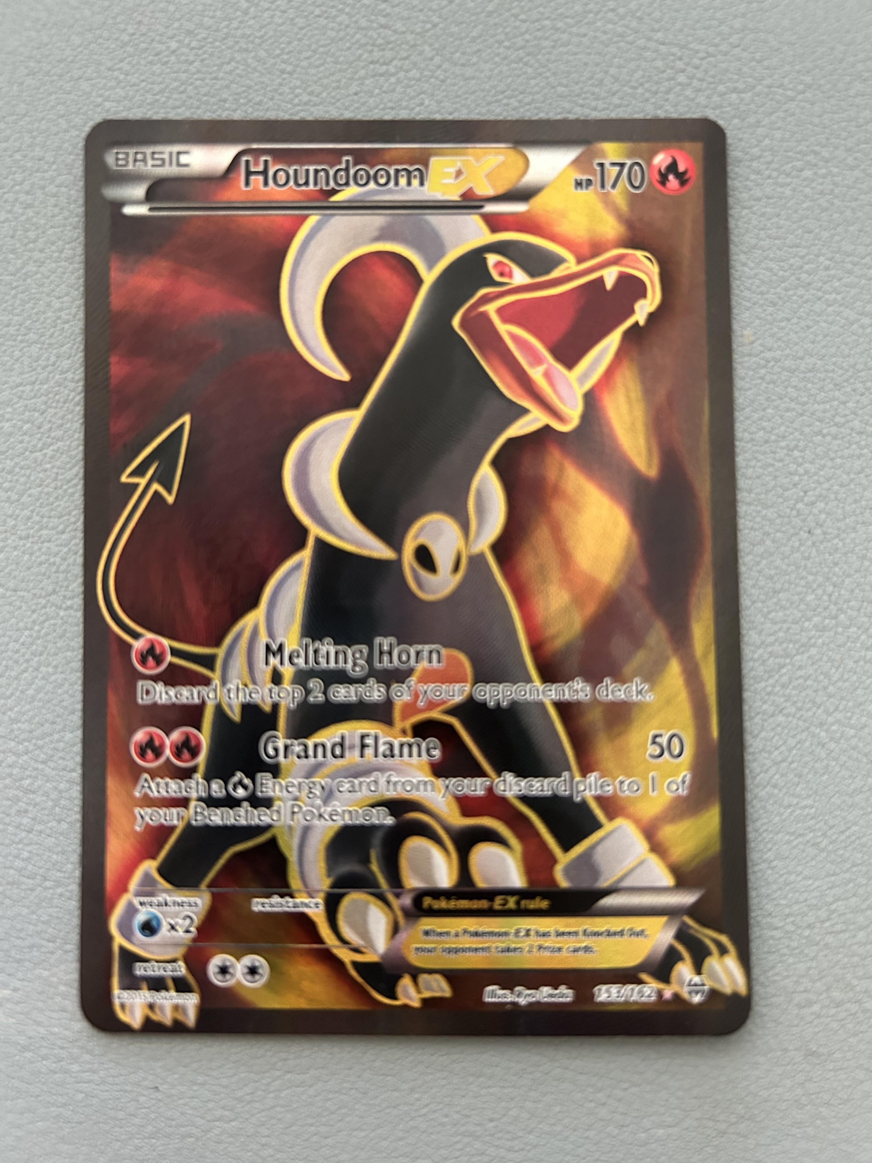 XY - BREAKthrough #153/162 Houndoom EX (Full Art)