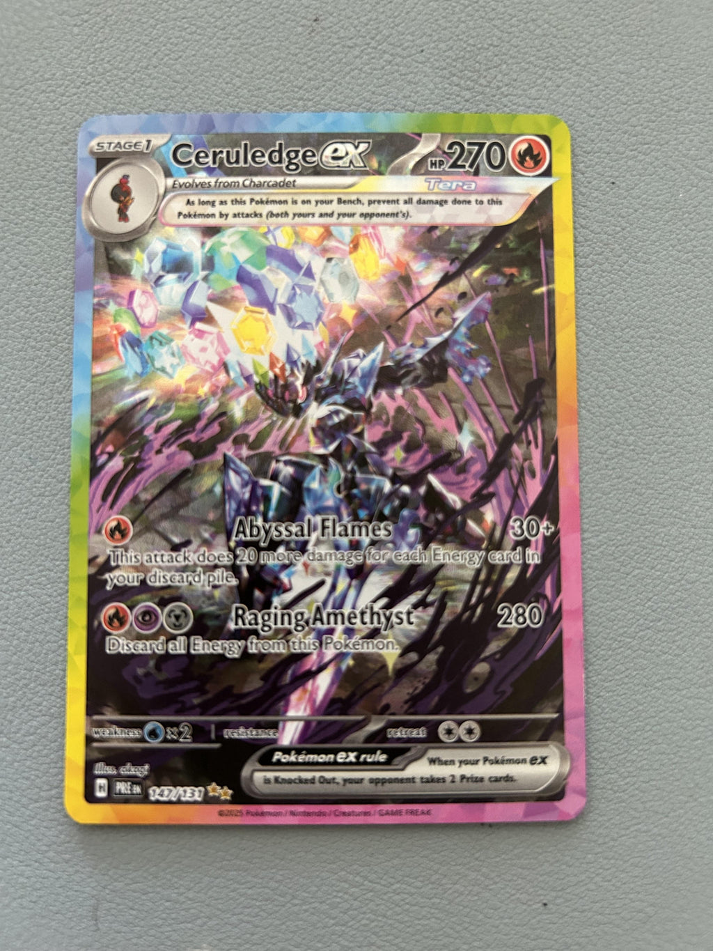 SV8a: Terastal Fest ex #203/187 Ceruledge ex