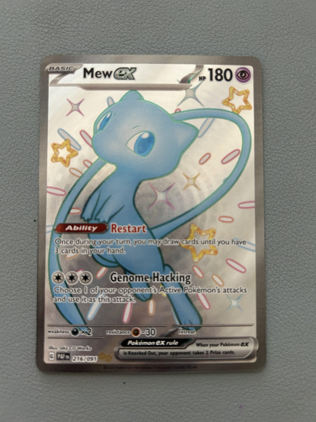 SV: Paldean Fates #216/091 Mew ex