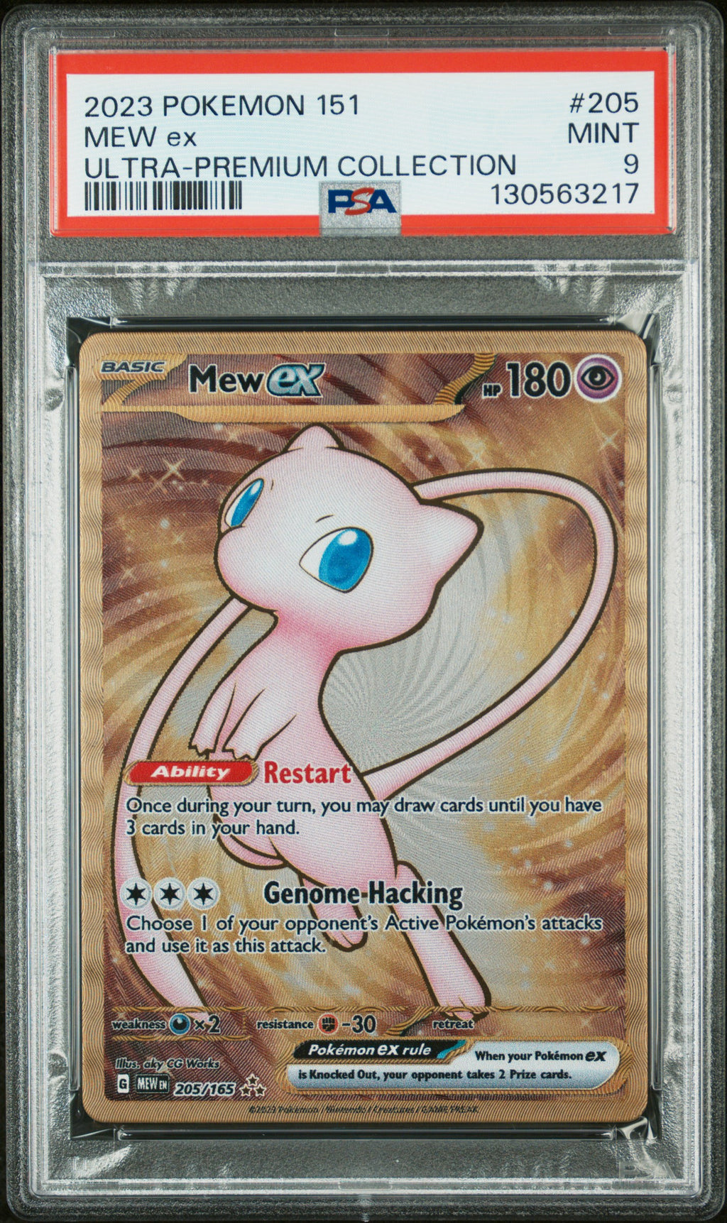 SV: Scarlet & Violet 151 #205/165 Mew ex PSA 9