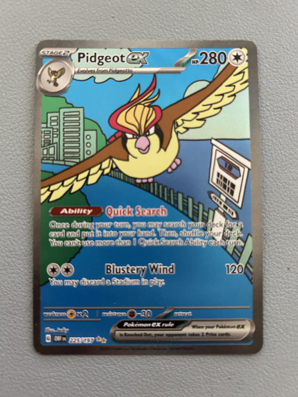 SV03: Obsidian Flames #225/197 Pidgeot ex