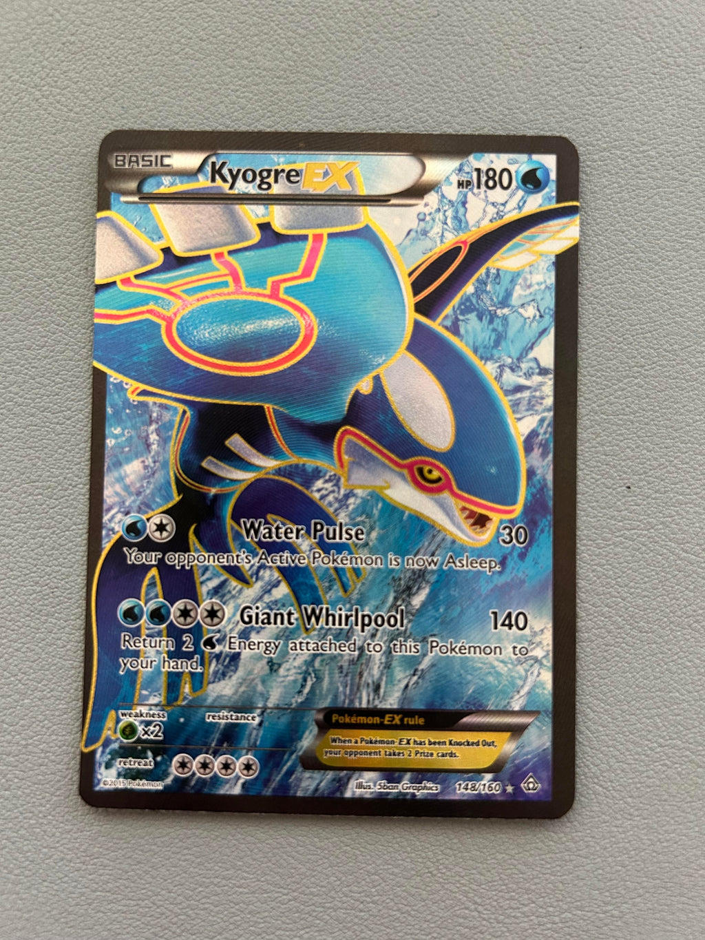 XY5-Bt: Tidal Storm #072/070 Kyogre EX