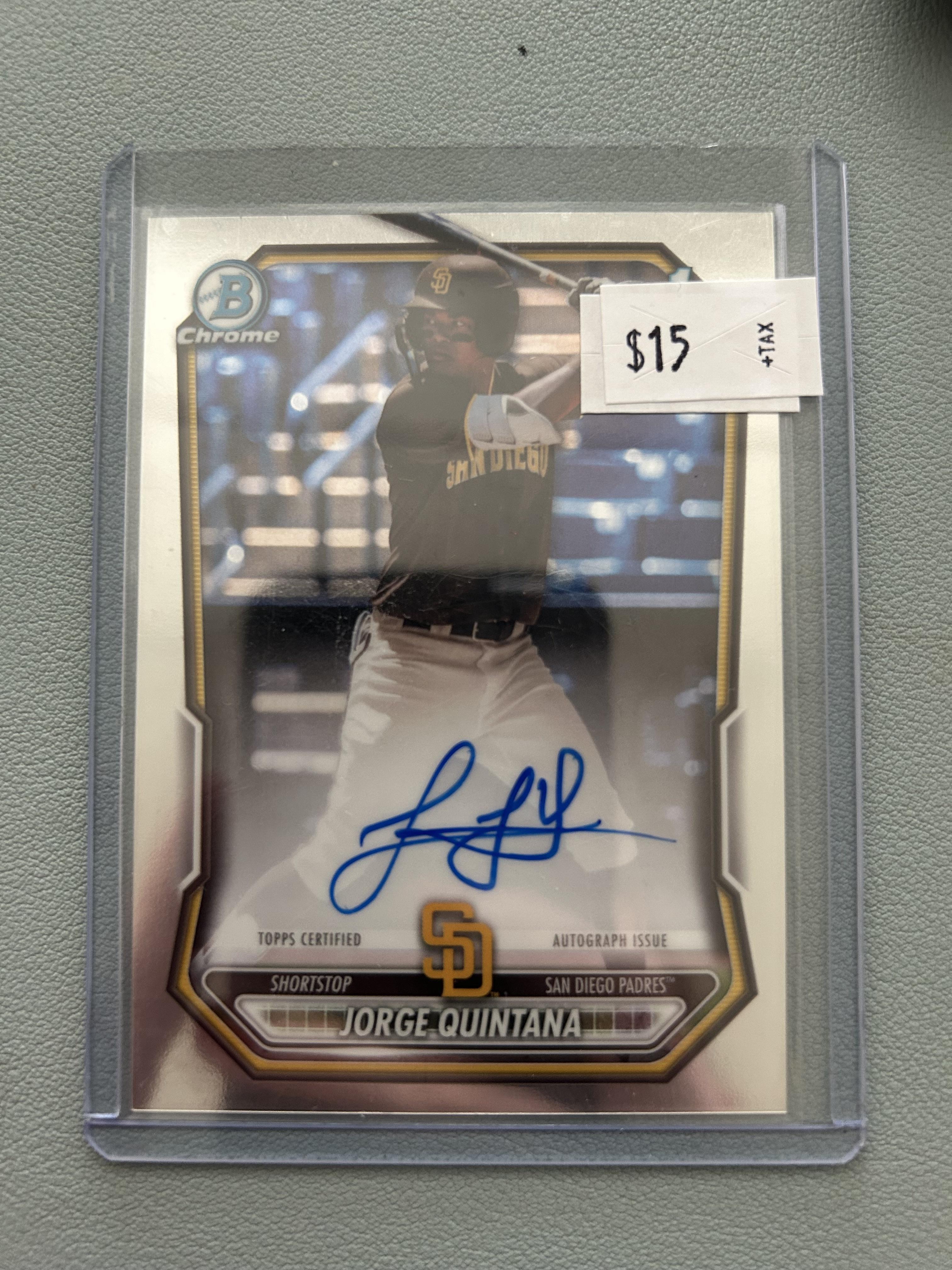 2026 Bowman #CPA-JQ Jorge Quintana Chrome Prospect Autographs