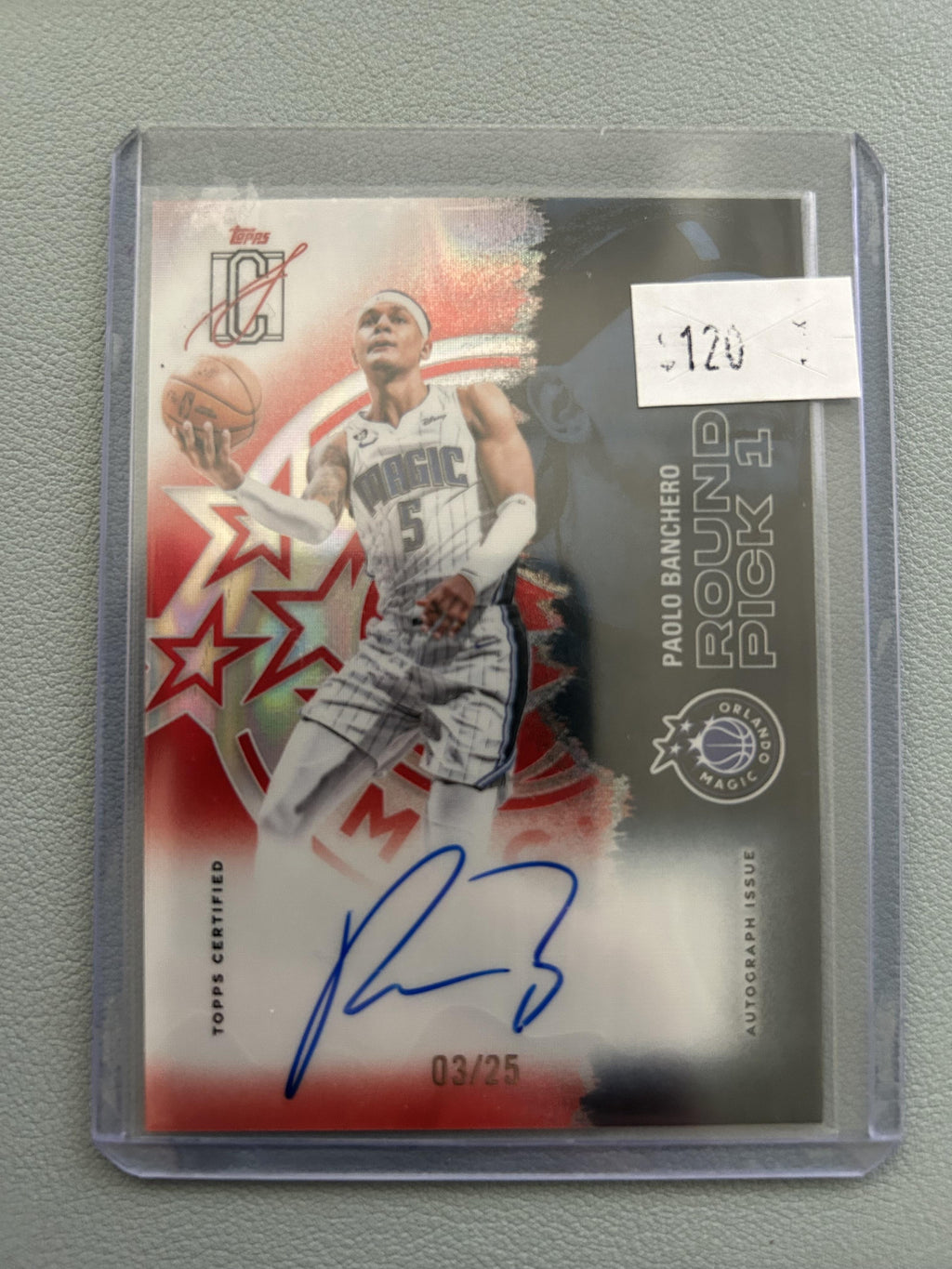 2025-26 Topps #PP-2 Paolo Banchero Power Players Orange Holo Foil #/25