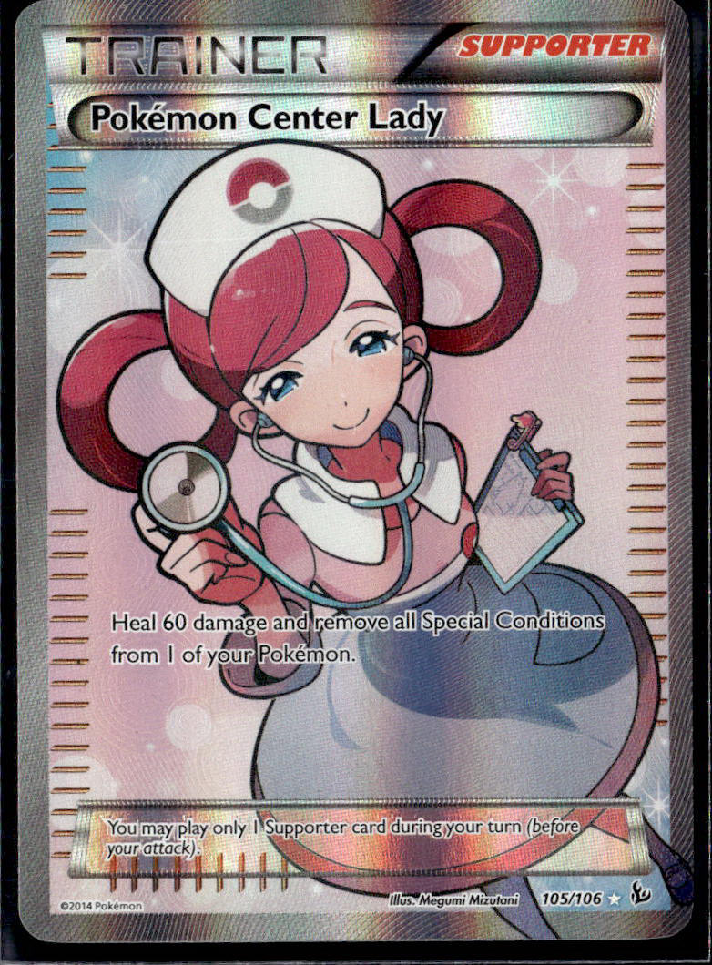 XY - Flashfire #105/106 Pokemon Center Lady (105 Full Art)