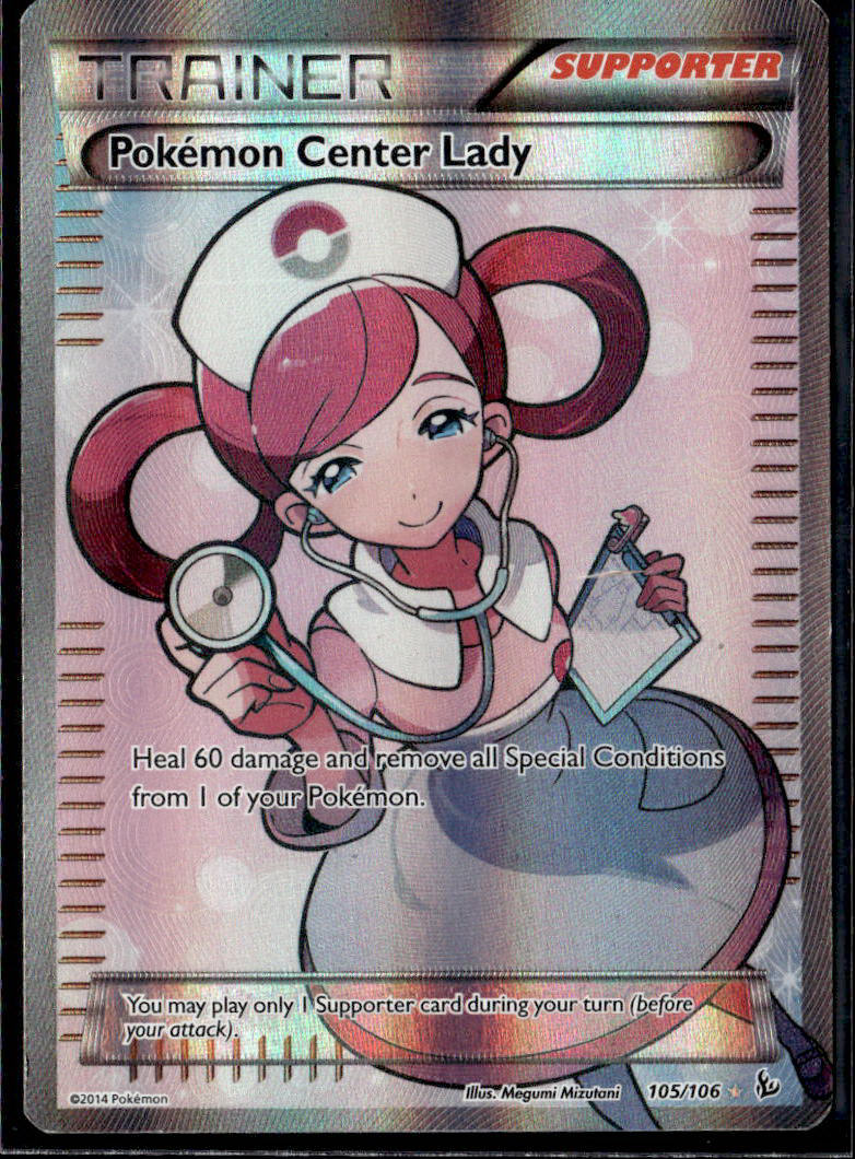 XY - Flashfire #105/106 Pokemon Center Lady (105 Full Art)