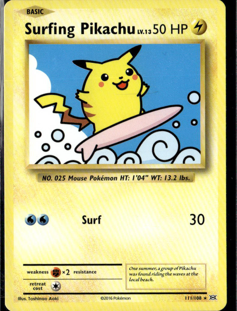 XY - Evolutions #111/108 Surfing Pikachu