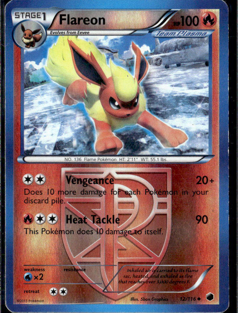 Plasma Freeze #12/116 Flareon (Team Plasma)