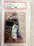 1996 Topps Finest Kevin Garnett Refractor w/ Coating PSA 8