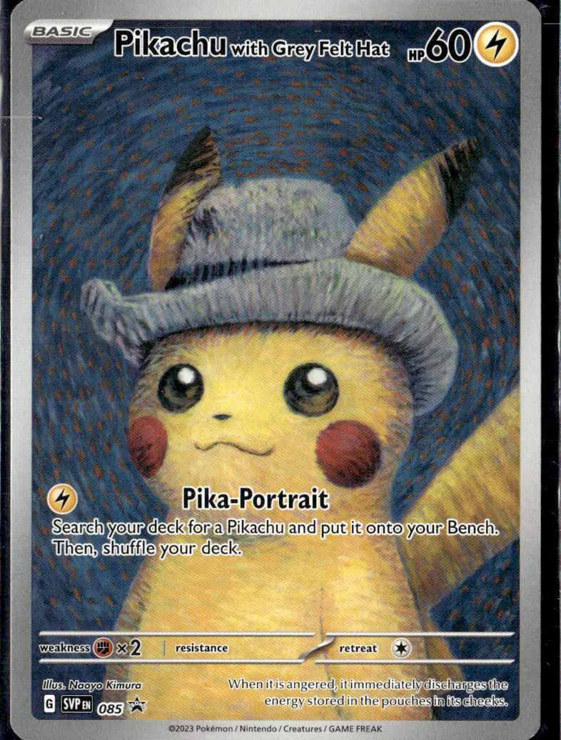SV: Scarlet & Violet Promo Cards #085 Pikachu with Grey Felt Hat