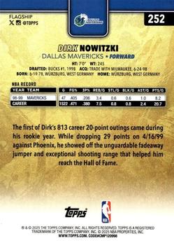 2025-26 Topps #252 Dirk Nowitzki Golden Mirror