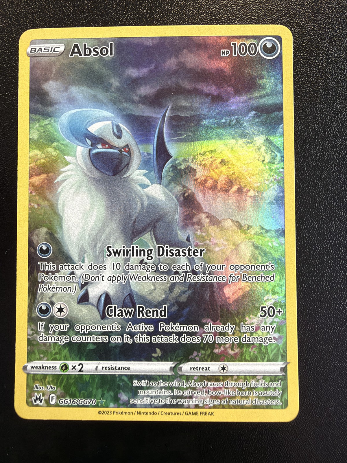 2023 Pokemon Crown Zenith Galarian Gallery Absol GG16/GG70