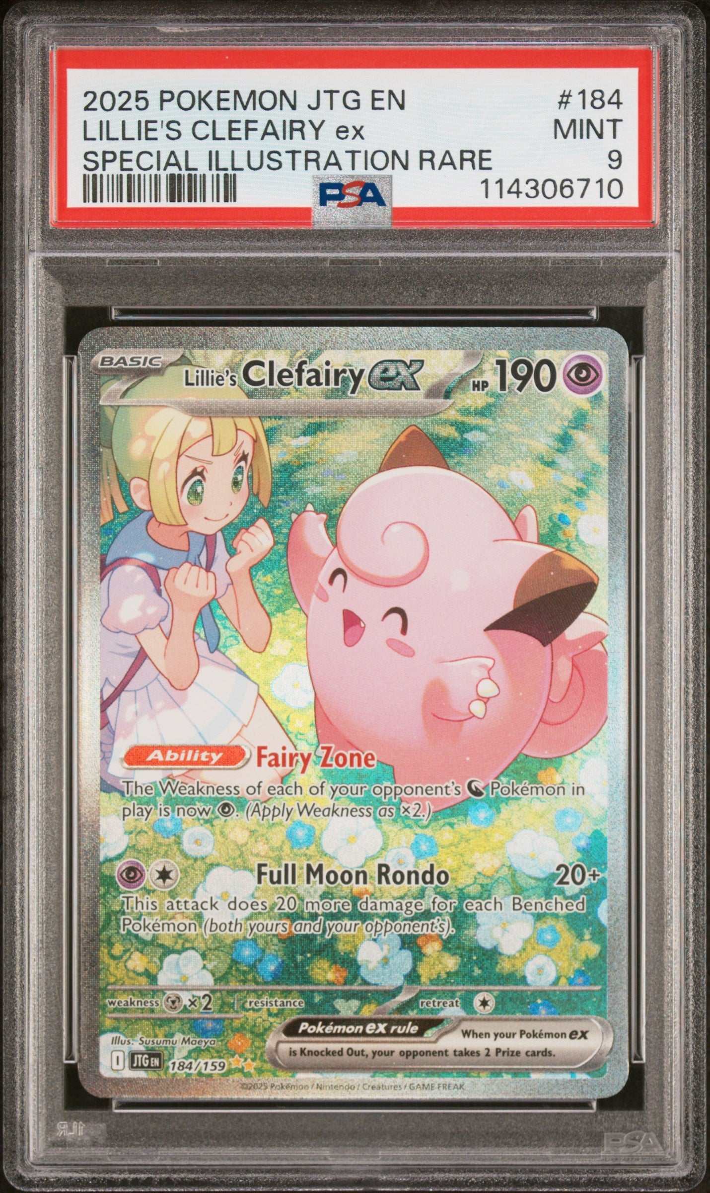 Journey Together #184 Lillie'S Clefairy Ex Special Illustration Rare PSA 9